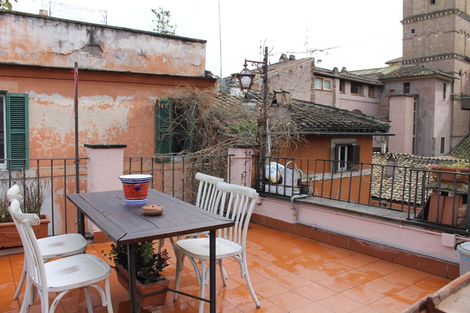 Casa Greco - Attico Con Terrazza, Trastevere Roma Eksteriør bilde