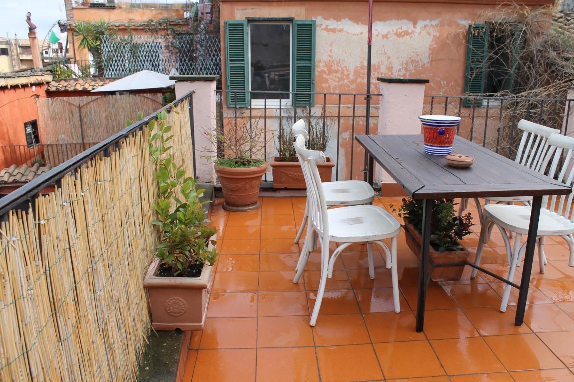 Casa Greco - Attico Con Terrazza, Trastevere Roma Eksteriør bilde